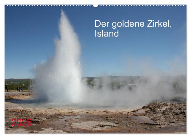 Produktbild: Der goldene Zirkel, Island (Wandkalender 2026 DIN A2 quer), CALVENDO Monatskalender