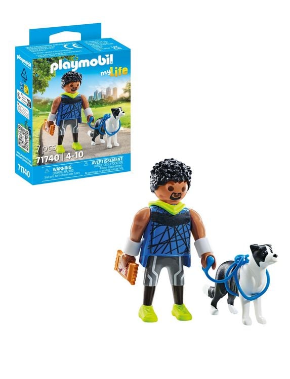 Produktbild: PLAYMOBIL 71740 Jogger mit Border Collie