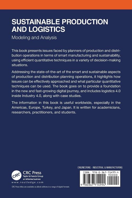 Produktbild: Sustainable Production and Logistics
