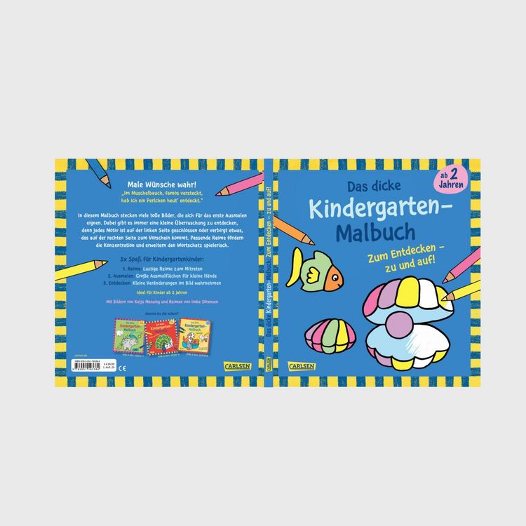 Produktbild: Ausmalbilder f&uuml;r Kita-Kinder: Das dicke Kindergarten Malbuch zum Entdecken