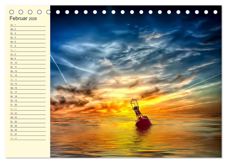 Produktbild: Friesland, verzauberte Landschaft an der Nordsee (Tischkalender 2026 DIN A5 quer), CALVENDO Monatskalender
