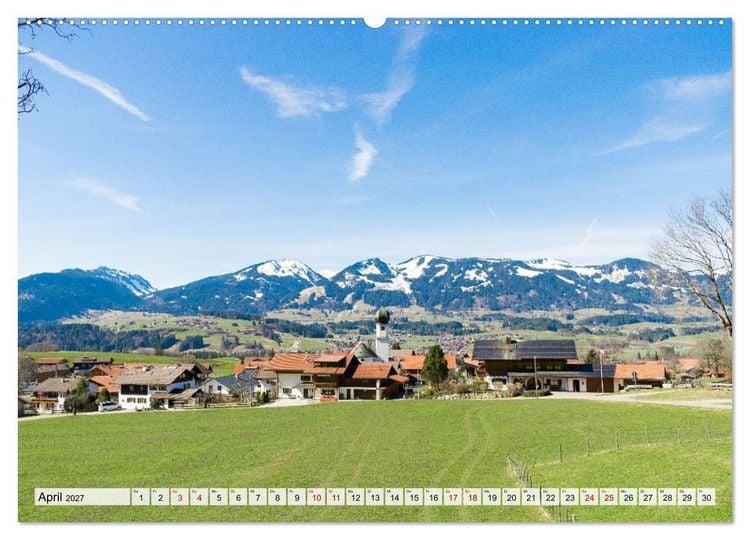 Produktbild: Urlaubsregion Bayern (hochwertiger Premium Wandkalender 2027 DIN A2 quer), Kunstdruck in Hochglanz