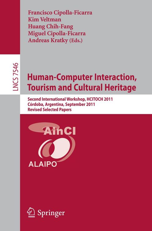 Produktbild: Human-Computer Interaction, Tourism and Cultural Heritage