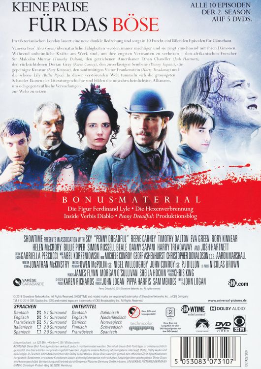Penny Dreadful - Staffel 2 [5 DVDs]