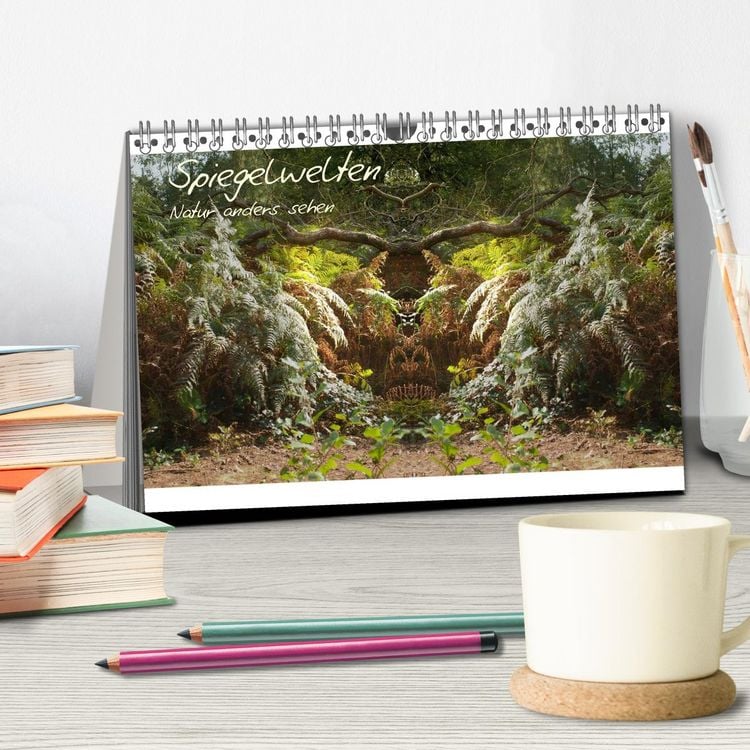 Produktbild: Spiegelwelten - Natur anders sehen (Tischkalender 2026 DIN A5 quer), CALVENDO Monatskalender