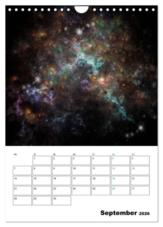 Produktbild: Im Weltraum (Wandkalender 2026 DIN A4 hoch), CALVENDO Monatskalender