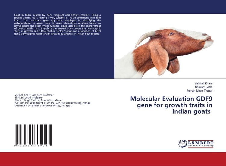 Produktbild: Molecular Evaluation GDF9 gene for growth traits in Indian goats