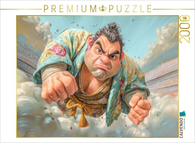 Produktbild: CALVENDO Puzzle Sumoringer Karikaturen | 2000 Teile Lege-Gr&ouml;&szlig;e 90x67cm Foto-Puzzle f&uuml;r gl&uuml;ckliche Stunden