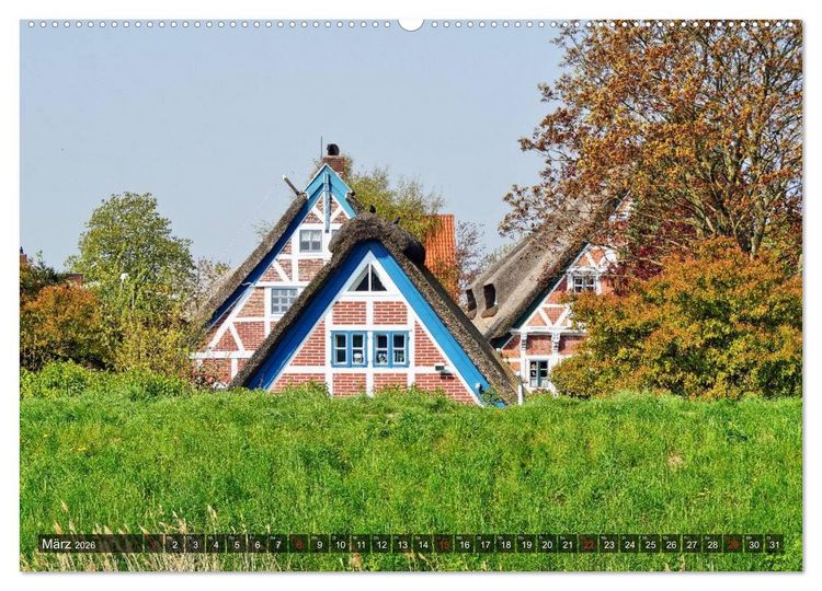 Produktbild: Das Alte Land vor den Toren Hamburgs (hochwertiger Premium Wandkalender 2026 DIN A2 quer), Kunstdruck in Hochglanz