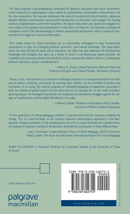 Produktbild: Power, Crisis, and Education for Liberation