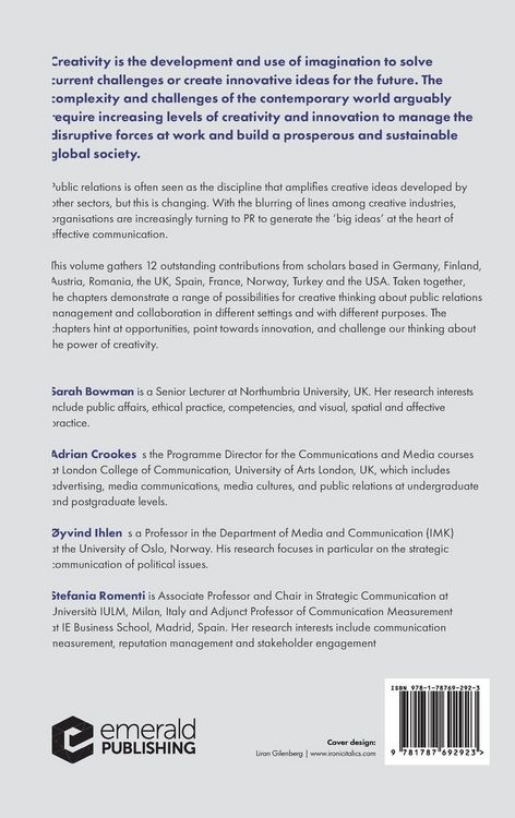 Produktbild: Public Relations and the Power of Creativity