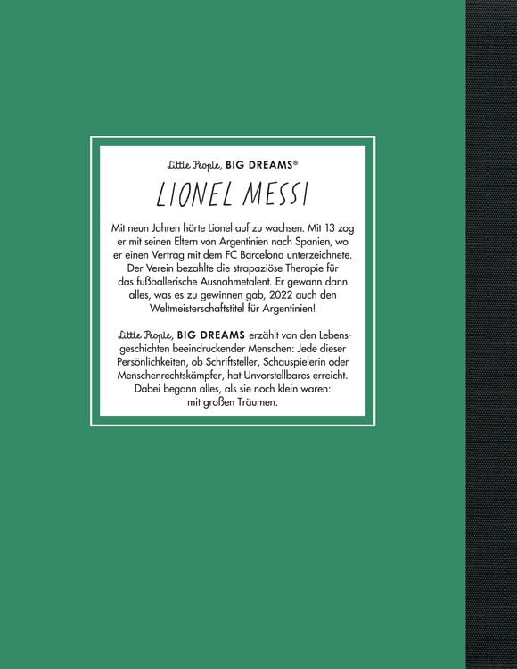 Produktbild: Lionel Messi &ndash; Little People, BIG DREAMS (Deutsche Ausgabe)