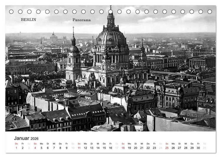 Produktbild: Gr&uuml;&szlig;e aus dem alten Berlin (Tischkalender 2026 DIN A5 quer), CALVENDO Monatskalender