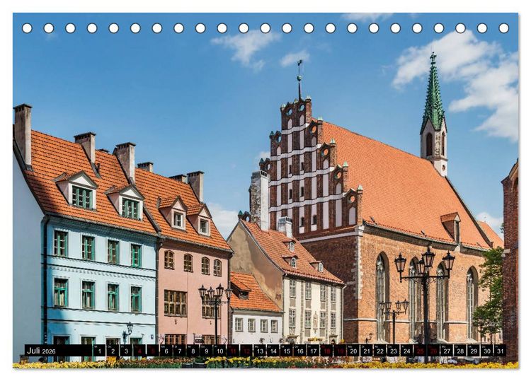 Produktbild: Ein Wochenende in Riga (Tischkalender 2026 DIN A5 quer), CALVENDO Monatskalender
