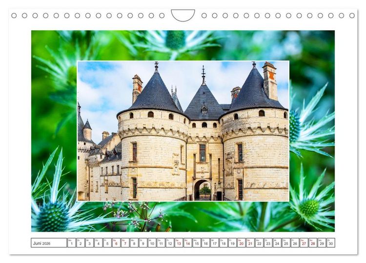 Produktbild: Schl&ouml;sser der Loire - Romantik Pur (Wandkalender 2026 DIN A4 quer), CALVENDO Monatskalender