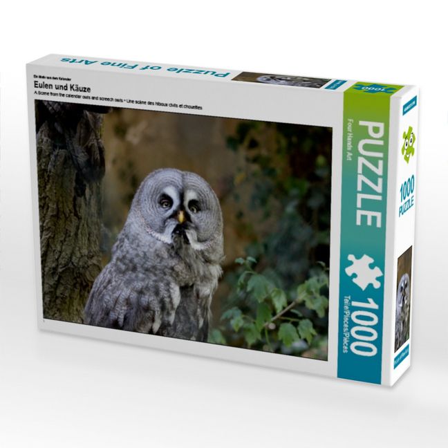 Produktbild: CALVENDO Puzzle Ein Motiv aus dem Kalender Eulen und K&auml;uze | 1000 Teile Lege-Gr&ouml;&szlig;e 64x48cm Foto-Puzzle f&uuml;r gl&uuml;ckliche Stunden