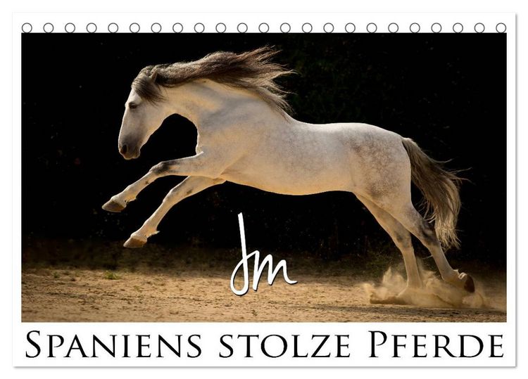 Produktbild: Spaniens stolze Pferde (Tischkalender 2026 DIN A5 quer), CALVENDO Monatskalender