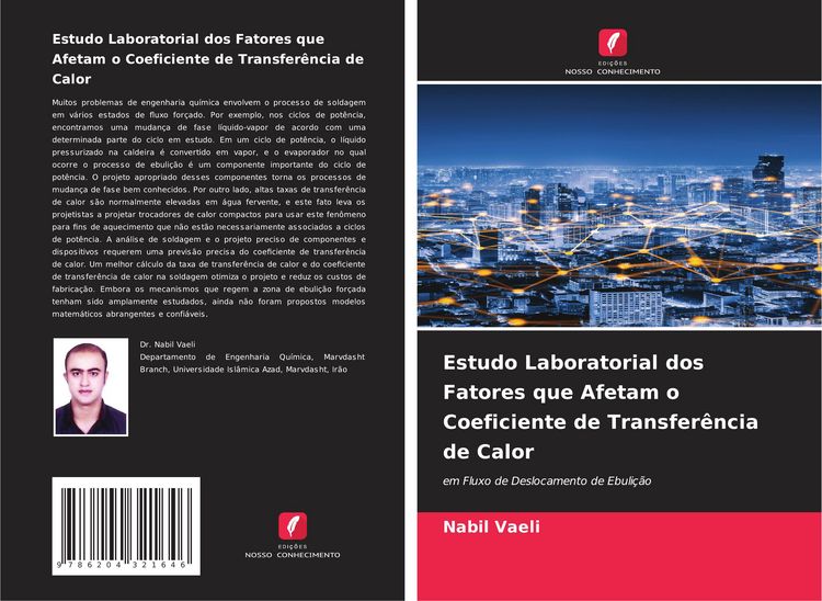 Produktbild: Estudo Laboratorial dos Fatores que Afetam o Coeficiente de Transfer&ecirc;ncia de Calor