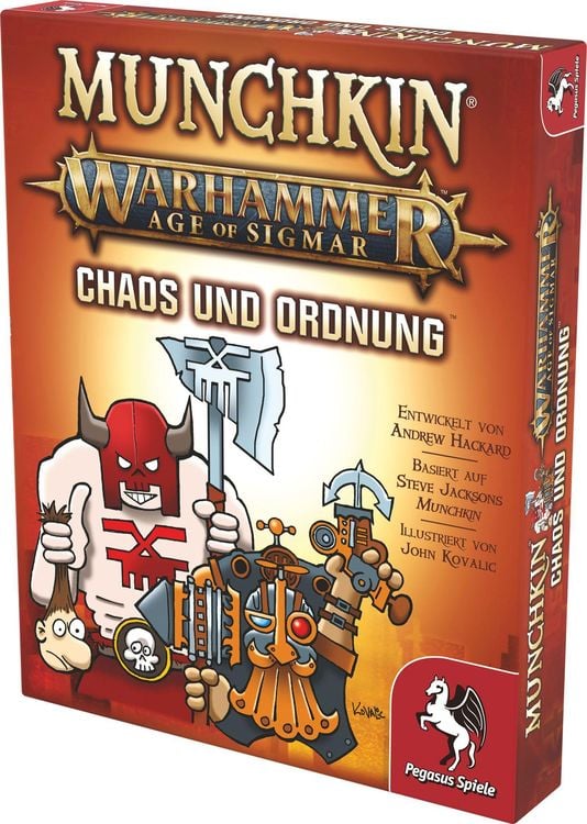 Produktbild: Munchkin Warhammer Age of Sigmar, Chaos & Ordnung (Spiel-Zubehör)
