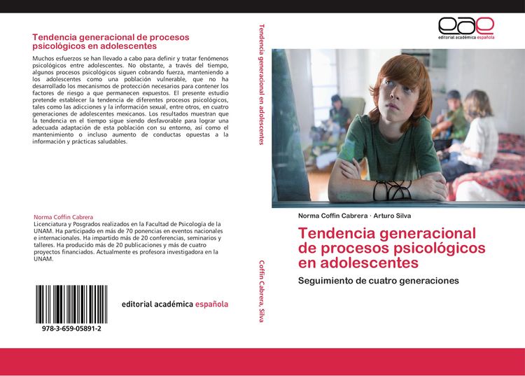 Produktbild: Tendencia generacional de procesos psicol&oacute;gicos en adolescentes