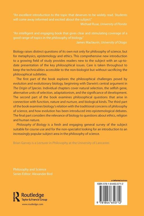 Produktbild: Philosophy of Biology