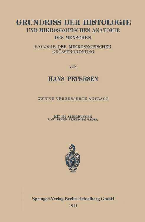 Produktbild: Grundriss der Histologie und Mikroskopischen Anatomie des Menschen