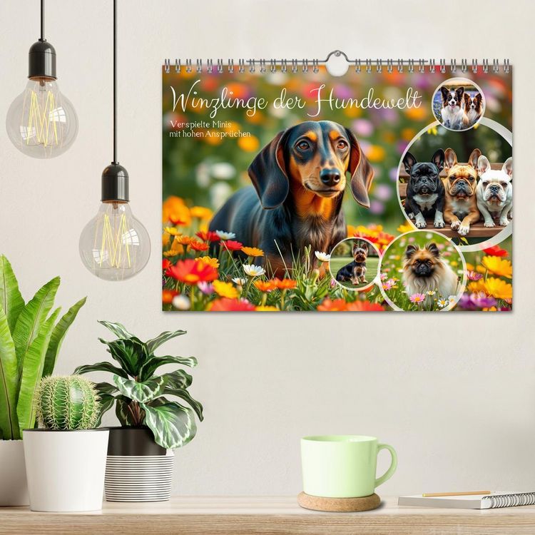 Produktbild: Winzlinge der Hundewelt (Wandkalender 2026 DIN A4 quer), CALVENDO Monatskalender