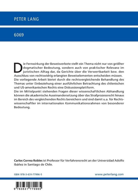 Produktbild: Die Fernwirkung der Beweisverbote