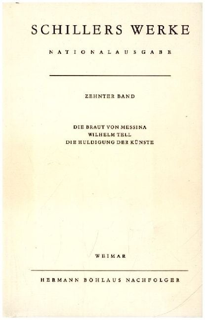 Produktbild: Schillers Werke. Nationalausgabe