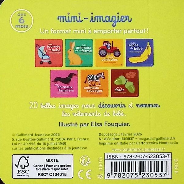 Produktbild: Mes habits de b&eacute;b&eacute;