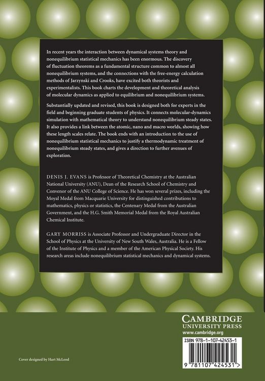 Produktbild: Statistical Mechanics of Nonequilibrium Liquids
