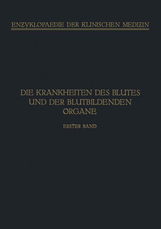 Produktbild: Handbuch der Krankheiten des Blutes und der Blutbildenden Organe