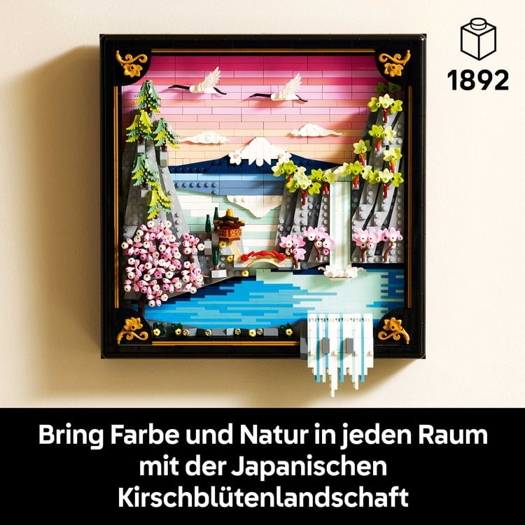 Produktbild: LEGO Art 31218 Japanische Kirschbl&uuml;tenlandschaft, DIY Wanddeko