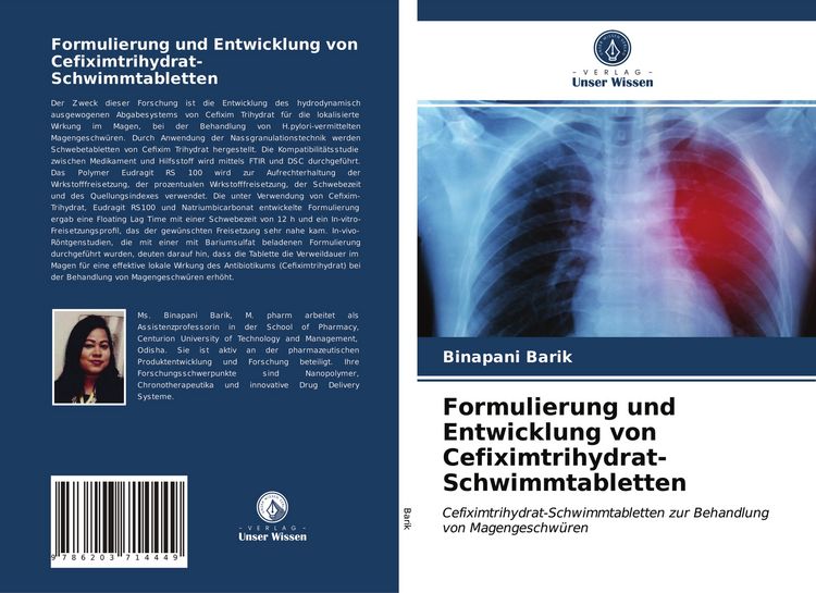 Produktbild: Formulierung und Entwicklung von Cefiximtrihydrat-Schwimmtabletten