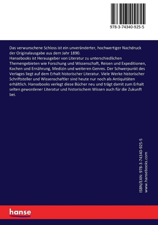 Produktbild: Das verwunschene Schloss