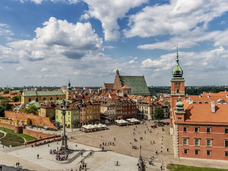 Produktbild: CALVENDO Puzzle Schlo&szlig;platz Warschau | 1000 Teile Lege-Gr&ouml;&szlig;e 64x48cm Foto-Puzzle f&uuml;r gl&uuml;ckliche Stunden