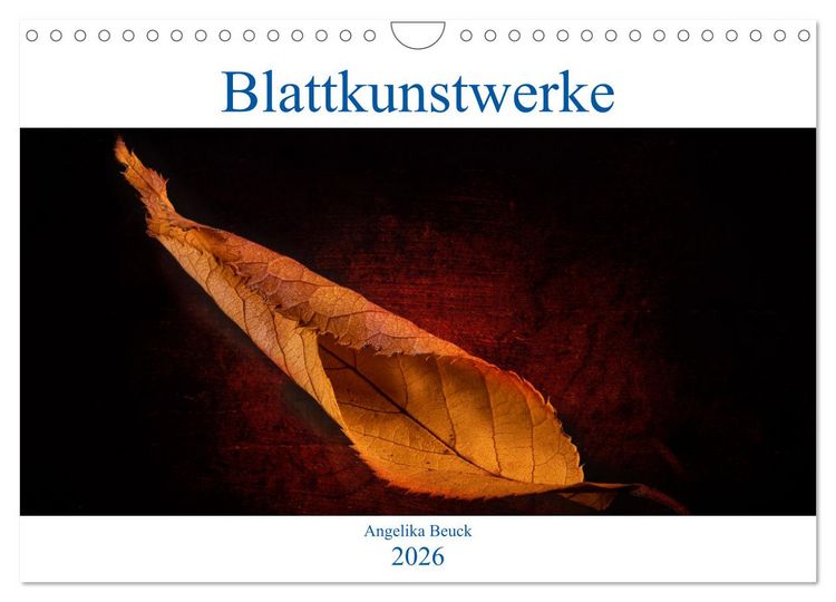 Produktbild: Blattkunstwerke (Wandkalender 2026 DIN A4 quer), CALVENDO Monatskalender