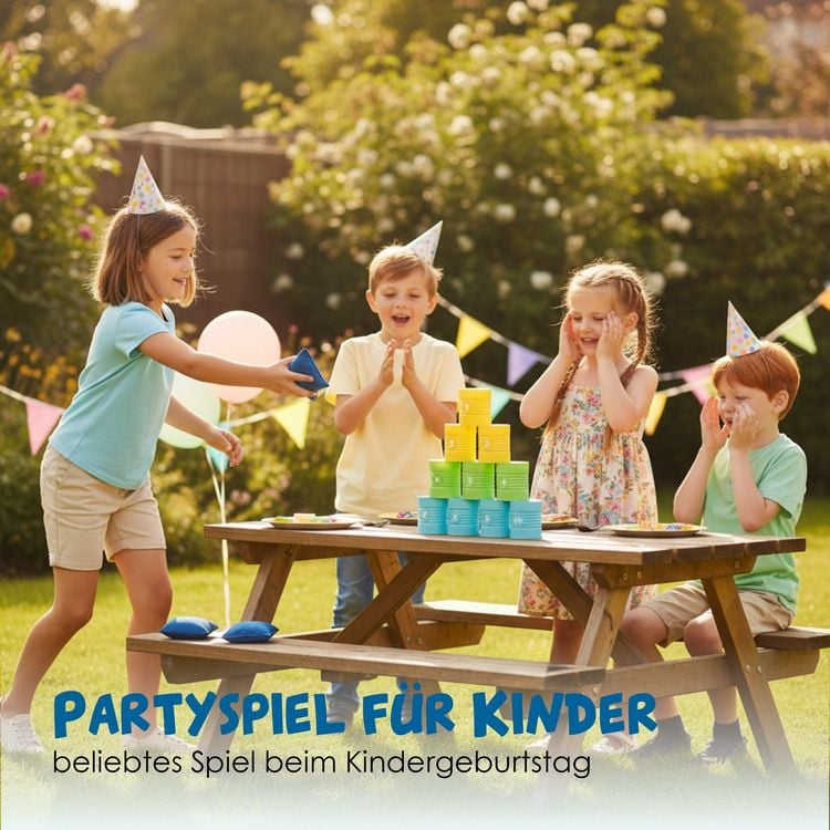Produktbild: alldoro - Dosenwerfen, Wurfspiel f&uuml;r Kinder