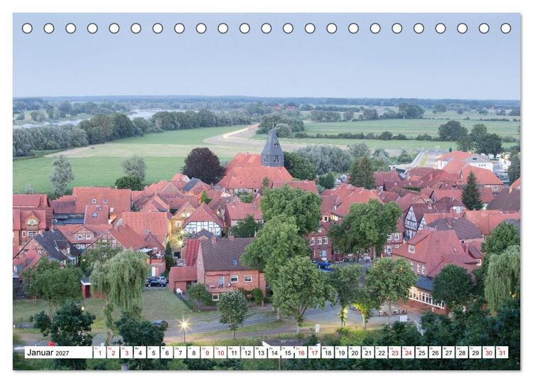 Produktbild: Elbetal Nord - Radland Deutschland (Tischkalender 2027 DIN A5 quer), CALVENDO Monatskalender