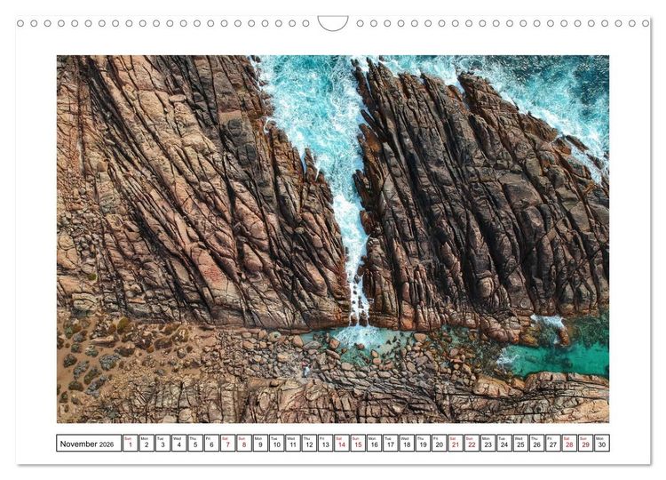Produktbild: Seascapes of Western Australia (Wall Calendar 2026 DIN A3 landscape), CALVENDO 12 Month Wall Calendar