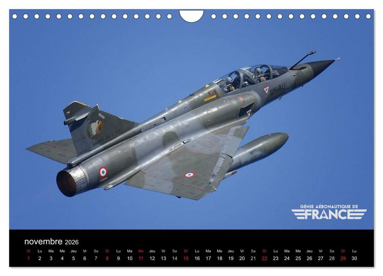 Produktbild: G&eacute;nie a&eacute;ronautique de France (Calendrier mural 2026 DIN A4 vertical), CALVENDO calendrier mensuel