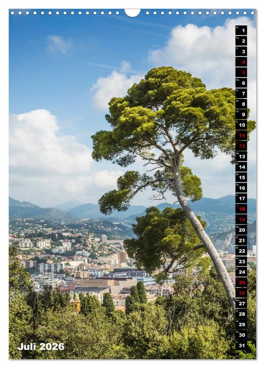 Produktbild: Idyllisches Nizza (Wandkalender 2026 DIN A3 hoch), CALVENDO Monatskalender