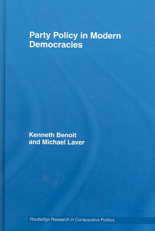 Produktbild: Party Policy in Modern Democracies