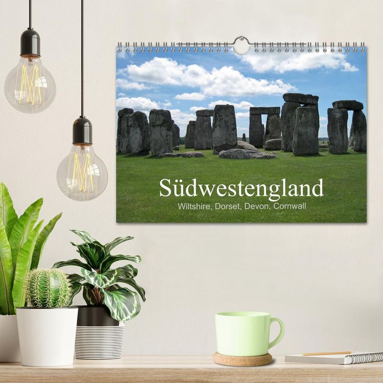 Produktbild: S&uuml;dwestengland (Wandkalender 2026 DIN A4 quer), CALVENDO Monatskalender