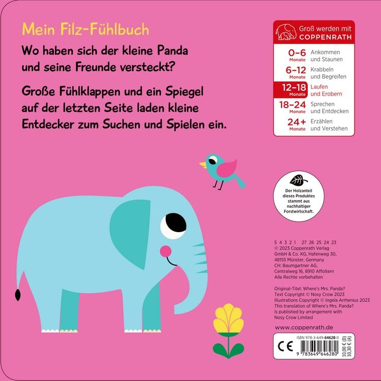Produktbild: Mein Filz-F&uuml;hlbuch: Kuckuck, kleiner Panda!