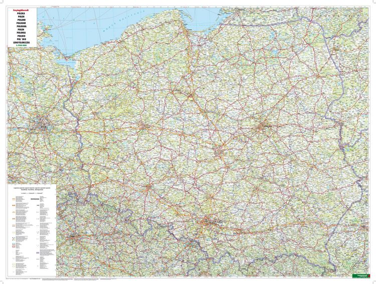 Produktbild: Polen 1 : 700 000. Autokarte