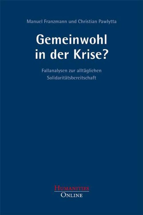 Produktbild: Gemeinwohl in der Krise?