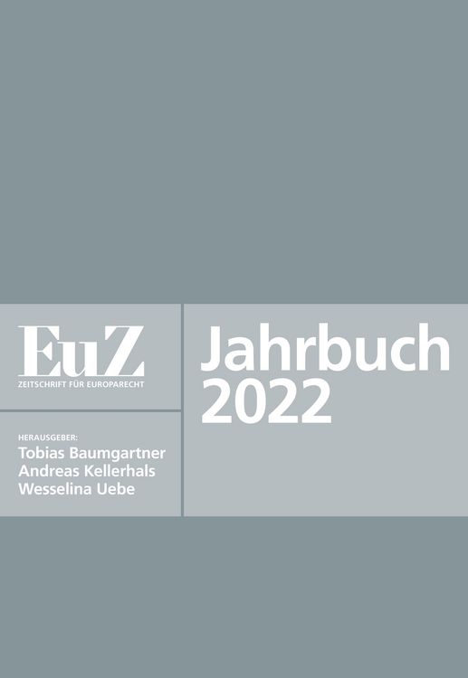 Produktbild: EuZ - Zeitschrift f&uuml;r Europarecht - Jahrbuch 2022