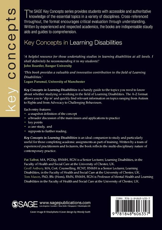 Produktbild: Key Concepts in Learning Disabilities