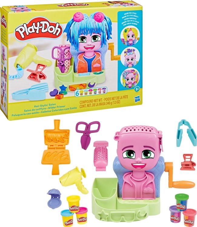 Produktbild: Hasbro F88075L0 - Play-Doh Wilder Friseur, Knete-Spielset